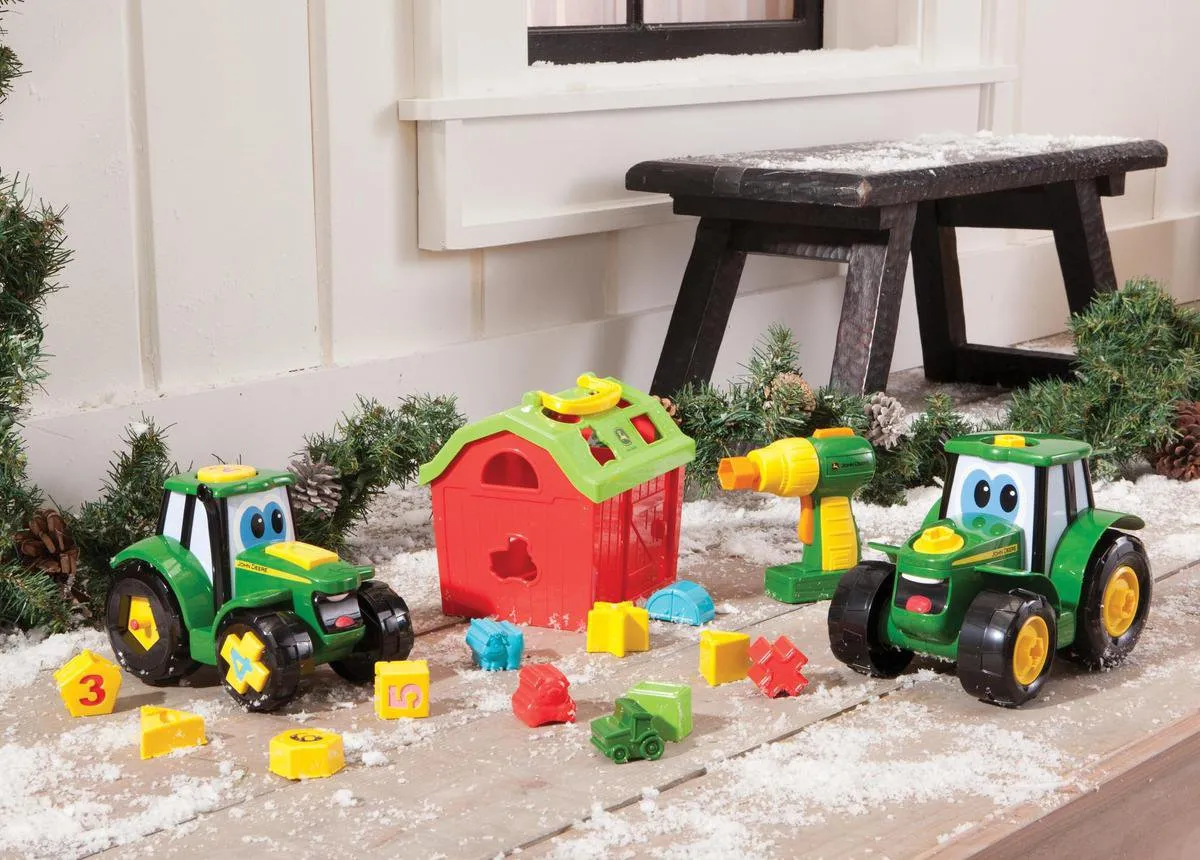 Tomy Johnny Tractor John Deere Educatief Speelgoed - MPN 46654 - Groen/Geel