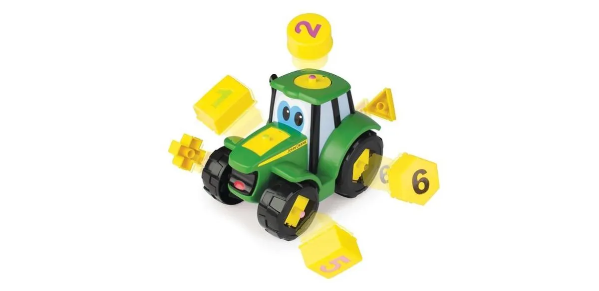 Tomy Johnny Tractor John Deere Educatief Speelgoed - MPN 46654 - Groen/Geel