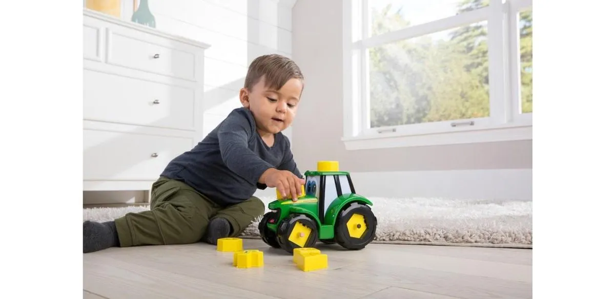 Tomy Johnny Tractor John Deere Educatief Speelgoed - MPN 46654 - Groen/Geel