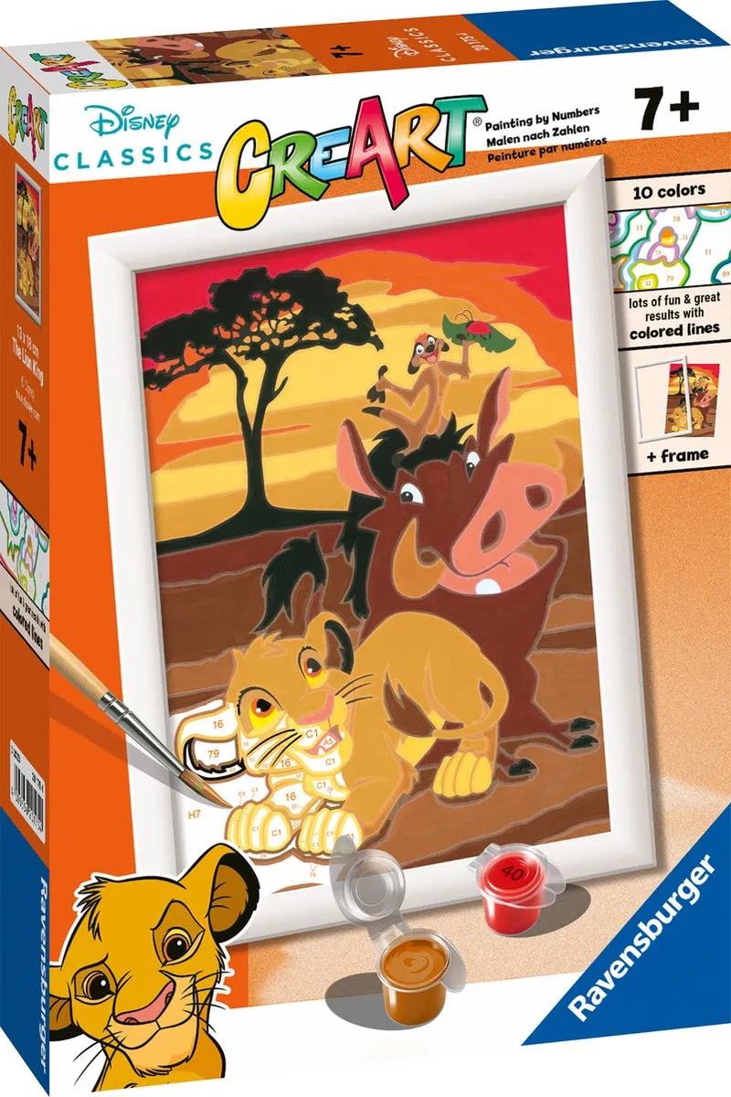 Ravensburger CreArt Disney The Lion King Schilderen op nummer