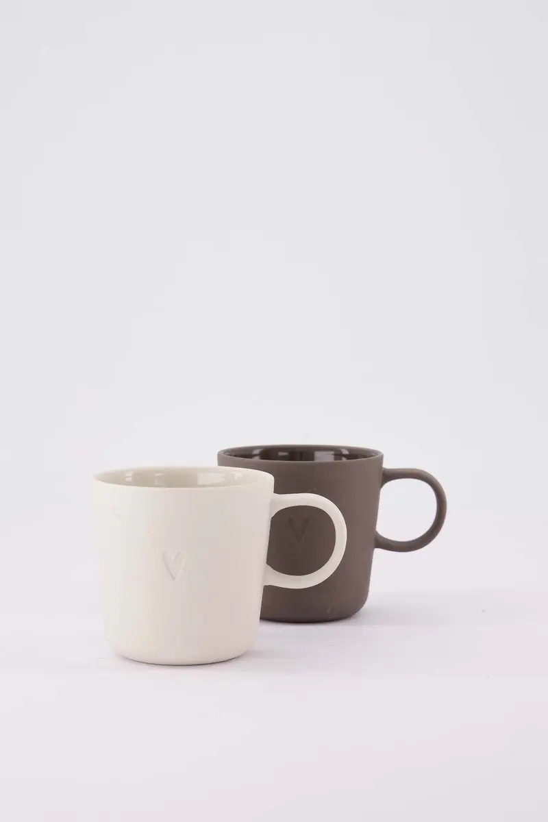 Zusss Set Van 2 Koffiemokken Met Oor Hartje