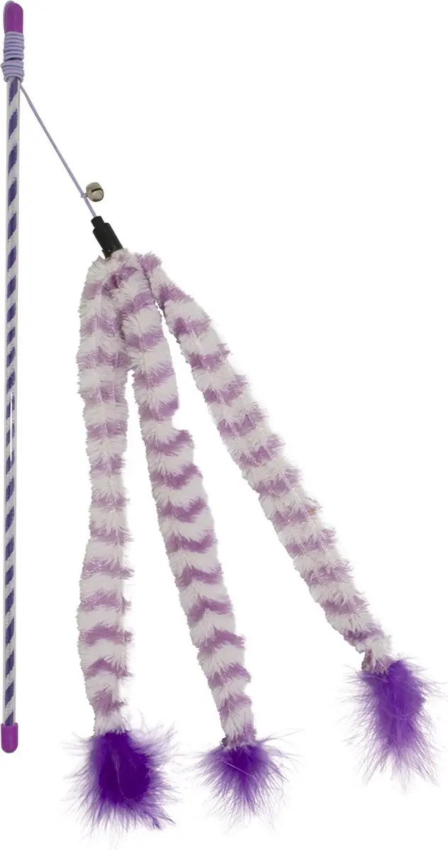 DuvoPlus Speelhengel Kat Catchy Fluffy Staart 44x8x3,5cm