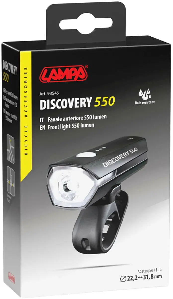 Lampa LED-koplamp USB Oplaadbaar 550 Lumen - Zwart
