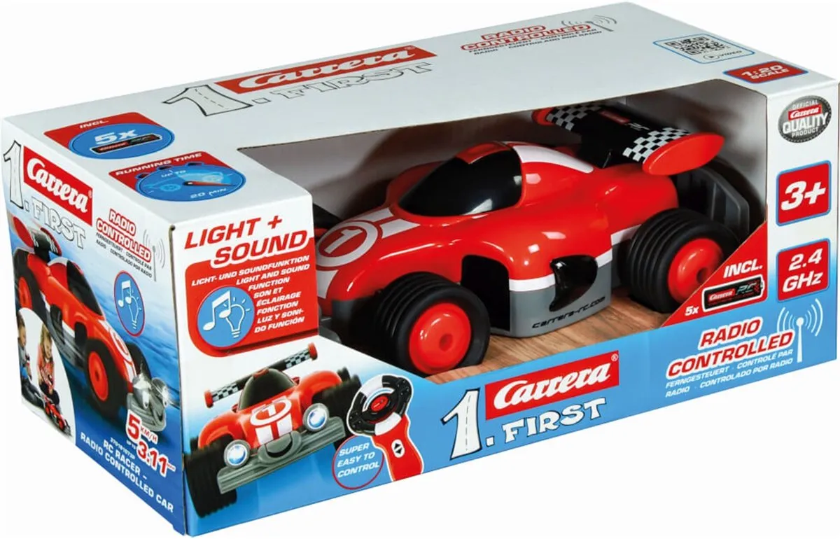 Carrera RC Auto First RC Rr CAR370181073P - 2,4GHz - Rood Grijs