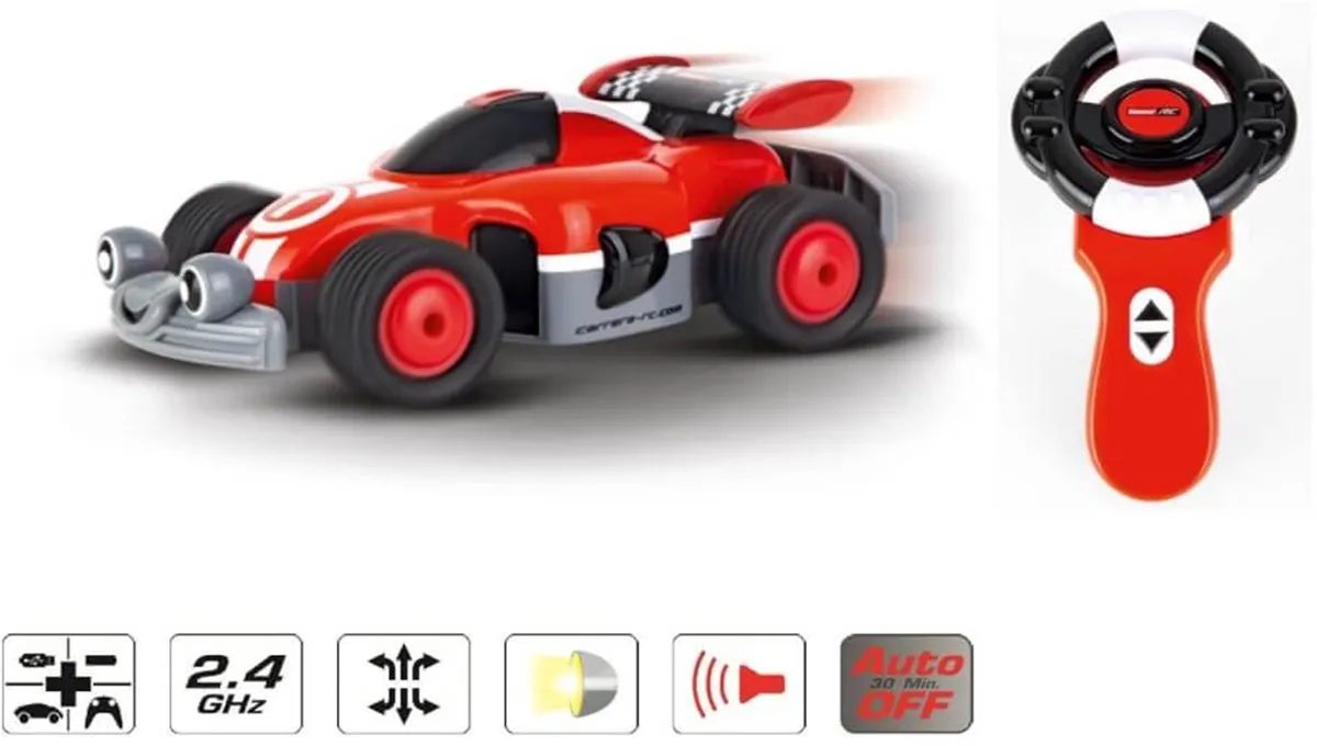 Carrera RC Auto First RC Rr CAR370181073P - 2,4GHz - Rood Grijs