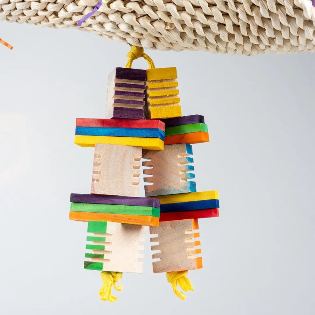 DuvoPlus Groovy Maïs Taco Vogel Speelgoed - Meerkleurig M