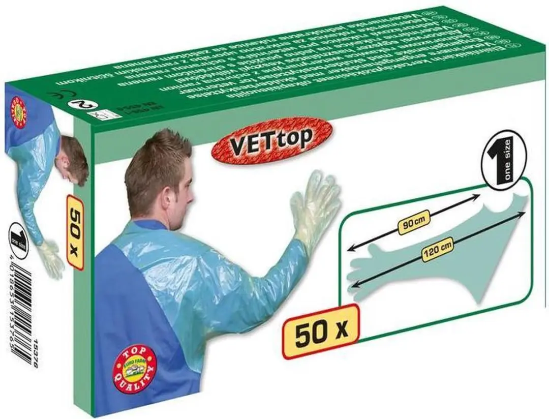 Kerbl Onderzoekshandschoen 120cm - 50 Stuks Groen