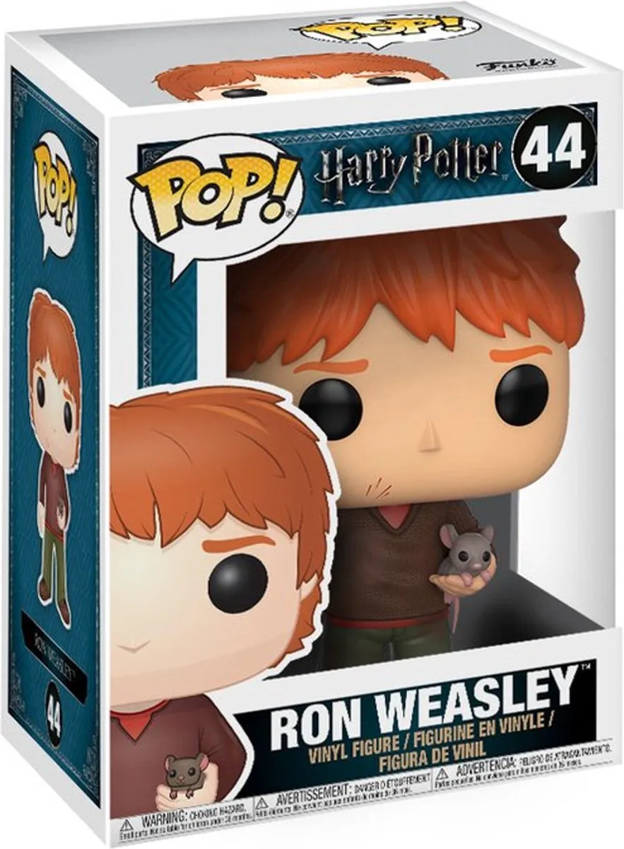 Funko POP! Ron Weasley met Scabbers Harry Potter Vinyl Figuur 9cm