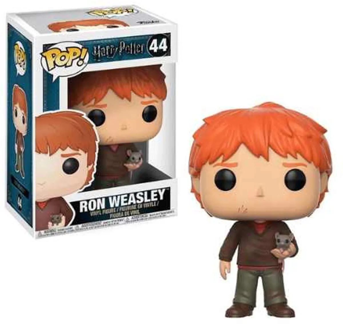 Funko POP! Ron Weasley met Scabbers Harry Potter Vinyl Figuur 9cm