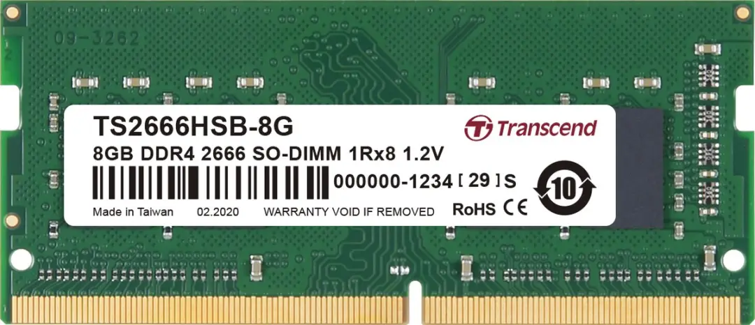 Transcend TS2666HSB-8G DDR4 SO-DIMM 8GB 2666MHz
