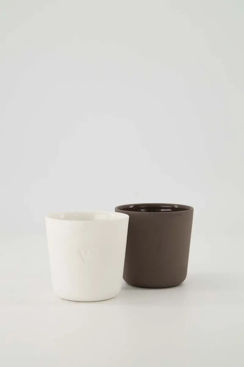 Zusss Set Van 2 Koffiemokken Hartje