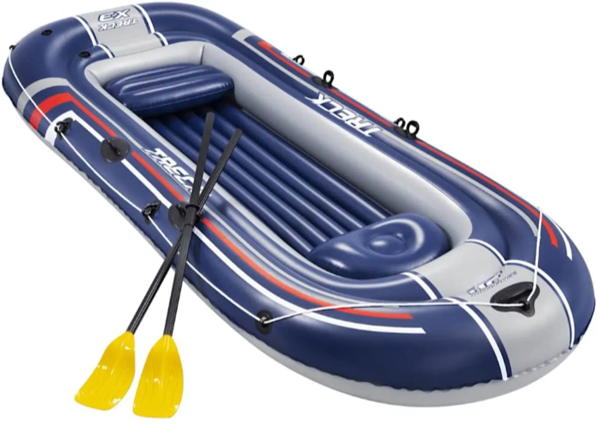 Bestway Hydro-Force Treck X3 Opblaasboot 307x126cm - Blauw - afbeelding 2 van 6
