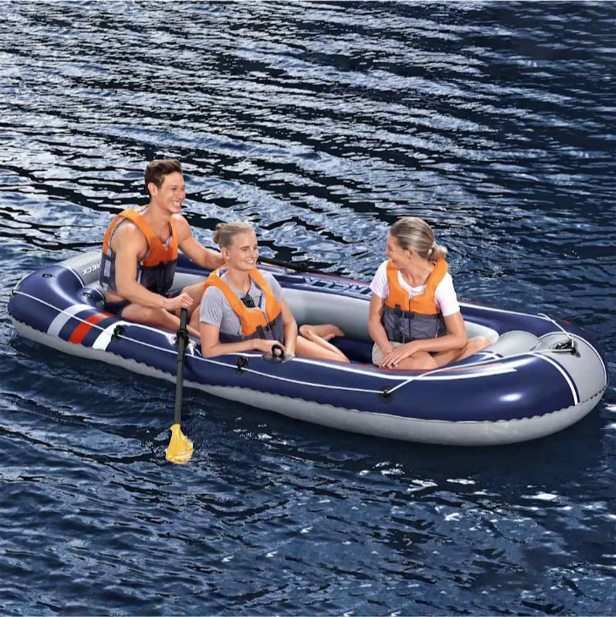 Bestway Hydro-Force Treck X3 Opblaasboot 307x126cm - Blauw - afbeelding 3 van 6