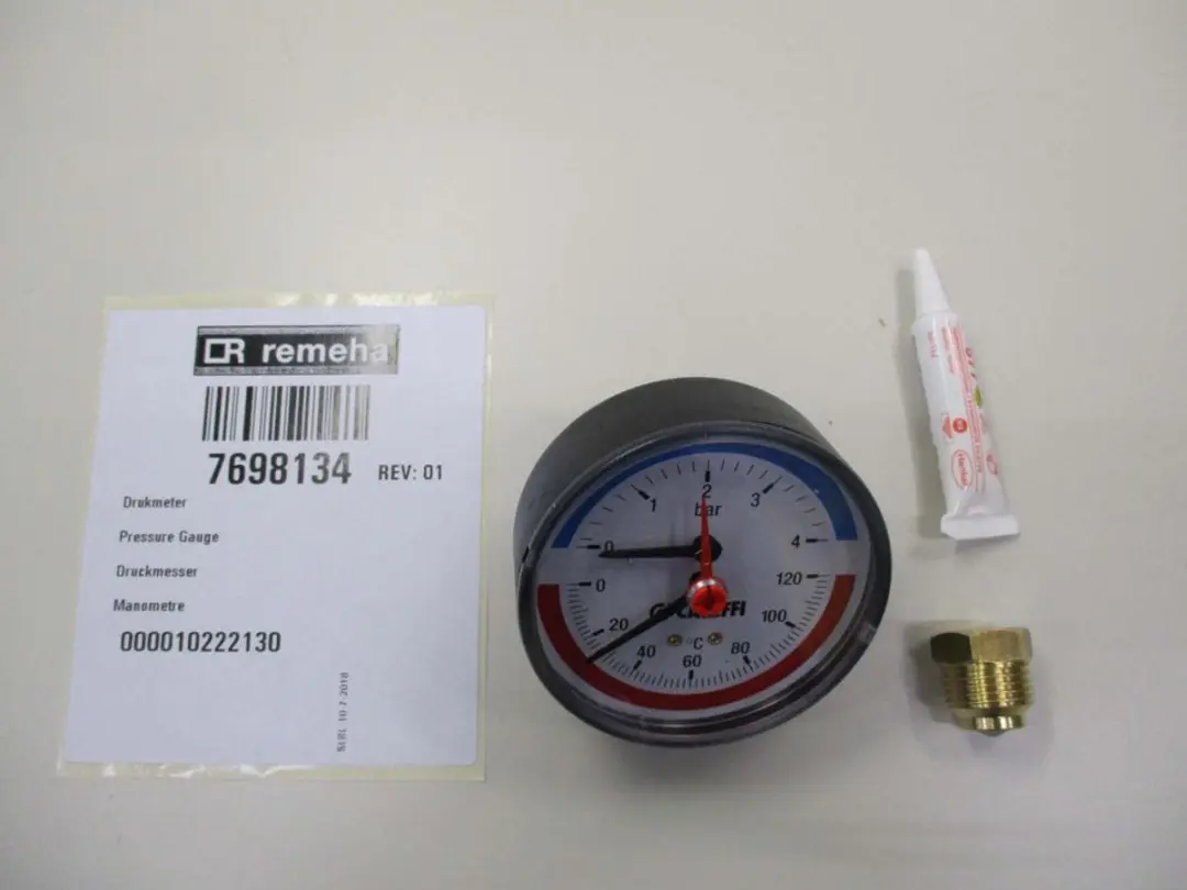Remeha Manometer 0-6 Bar 7698134