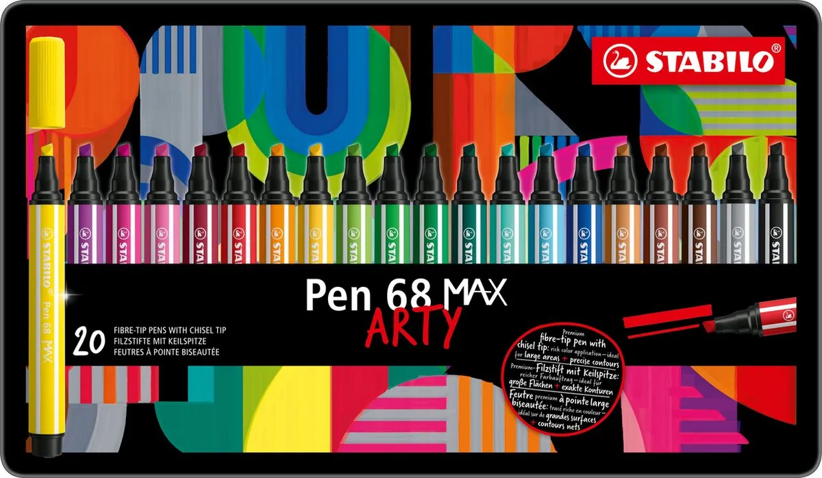STABILO Pen 68 MAX Arty Viltstiften