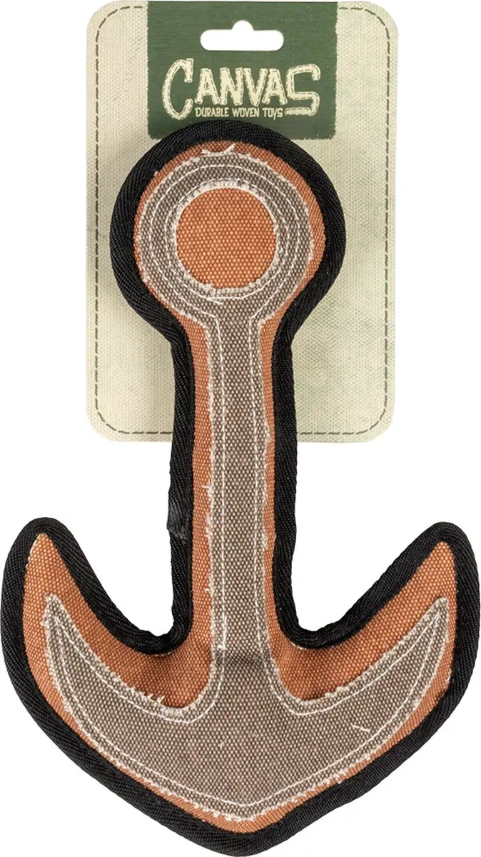 DuvoPlus Canvas Anker Speelgoed Hond - 17,5x29x4,5cm Meerkleurig