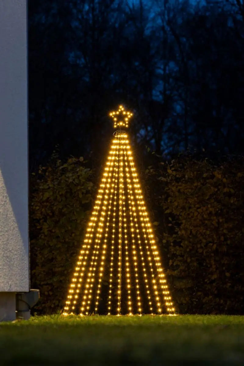 Konstsmide LED Lichtgordijn 3D Kegel Pyramide - 515 Punten - 6W - 180cm