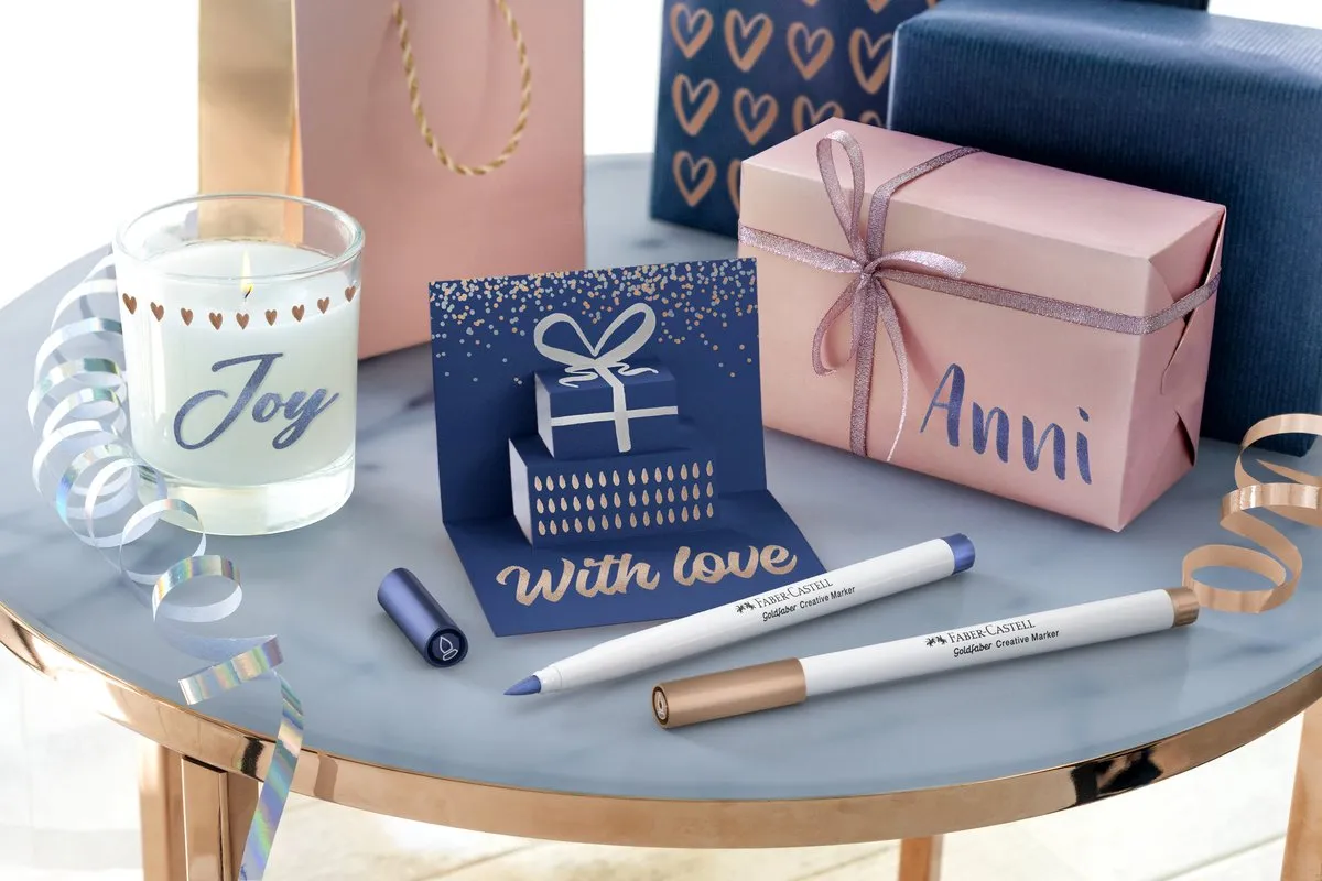 Faber-Castell Goldfaber Brush Marker Set Happy Celebration - 6 Stuks