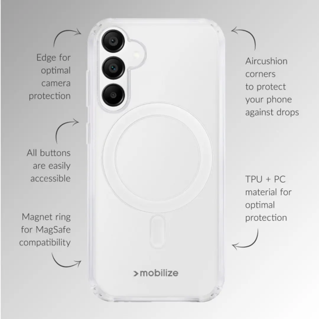 Mobilize MagSafe Case voor Samsung Galaxy S25 FE/S26 FE 5G - Transparant