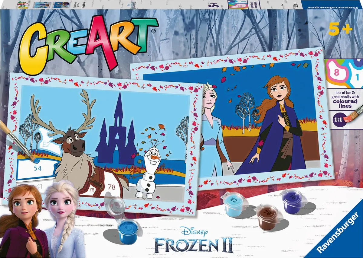 Ravensburger CreArt Disney Frozen 2 Friends for Life Schilderen op nummer - Multicolor