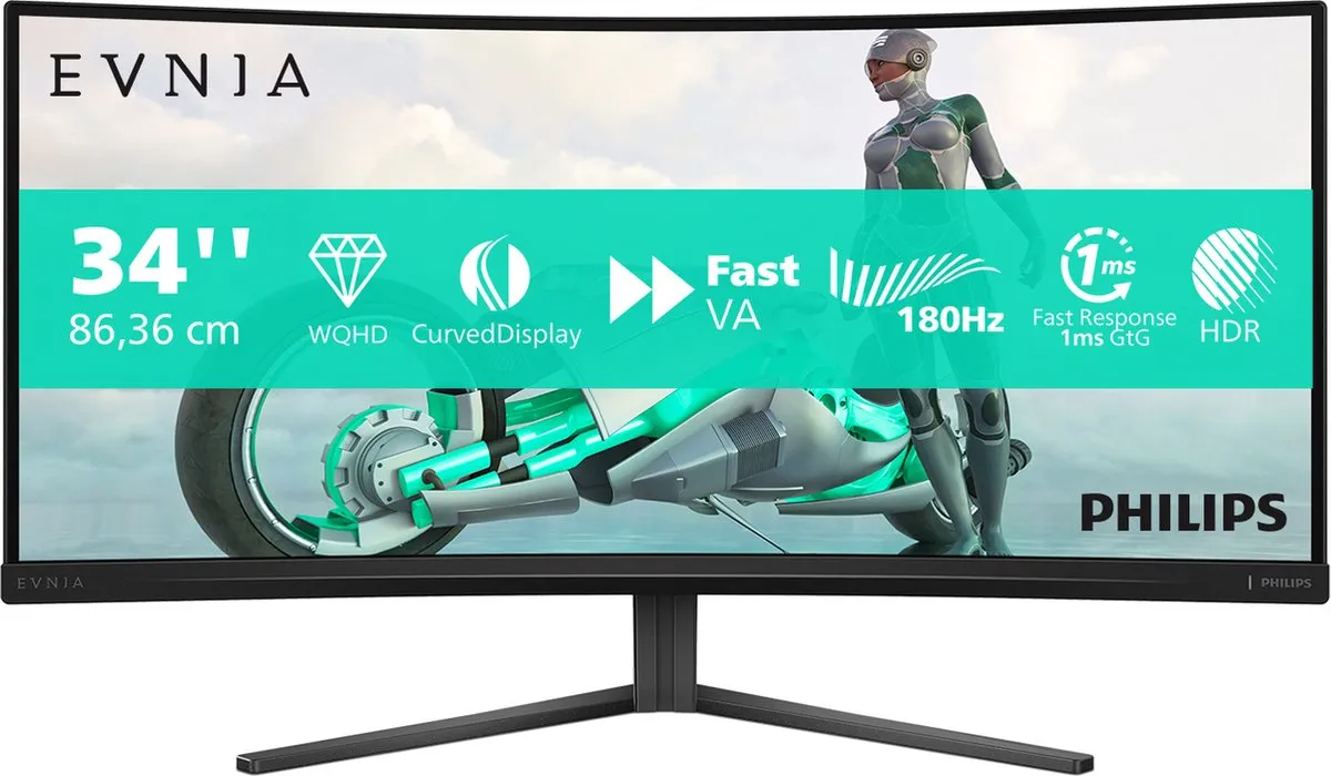 Philips Evnia 34M2C3500L Curved Monitor