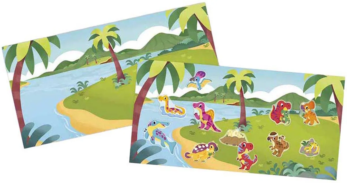 Janod My Arts & Crafts Creatieve Set - Dikke Dinostickers Multicolor