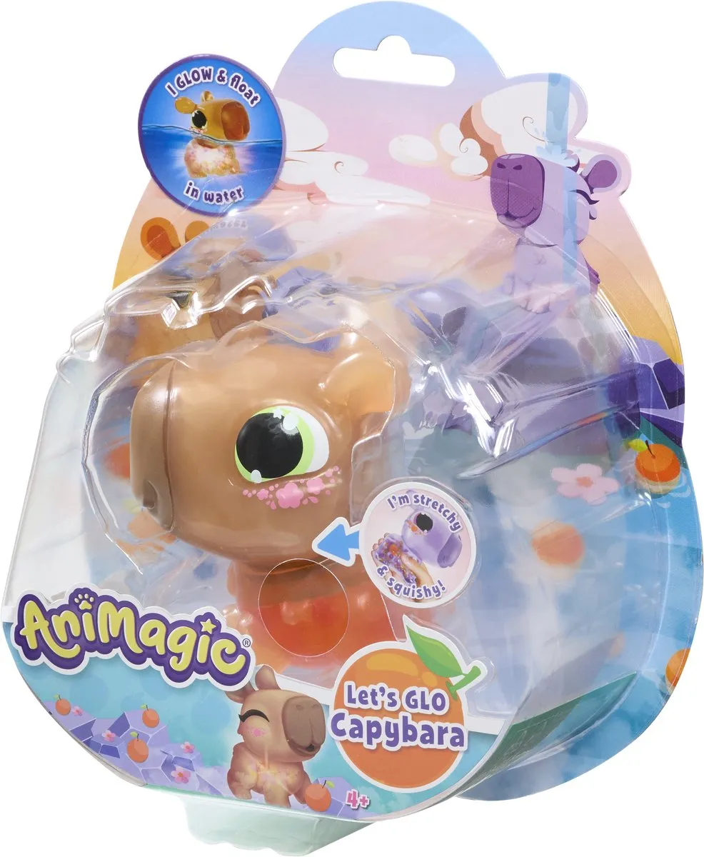 Goliath Animagic Let's Glo Capybara Speelfiguur - 3x AAA - Bruin