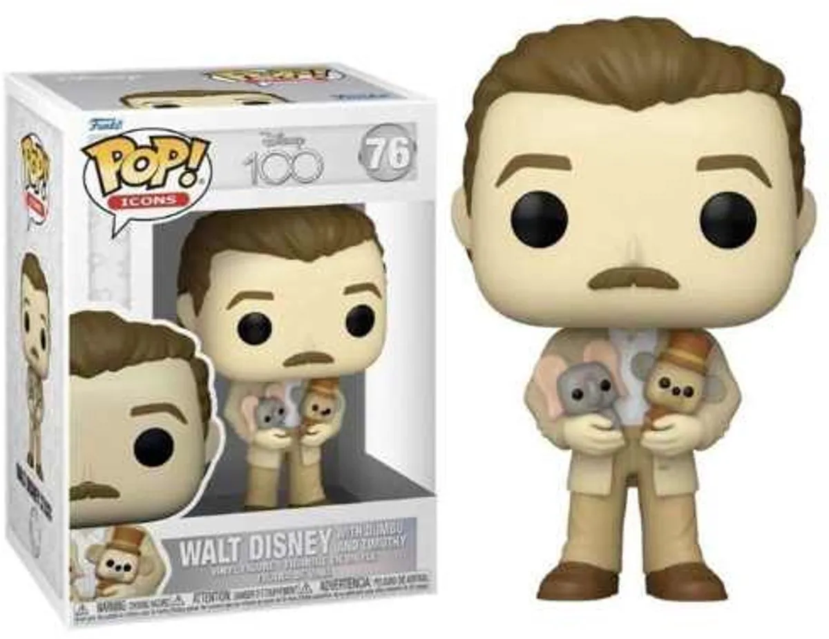 Funko Pop! Disney 100 Walt Disney & Dumbo & Timothy Plush #76 - Multi - afbeelding 2 van 2