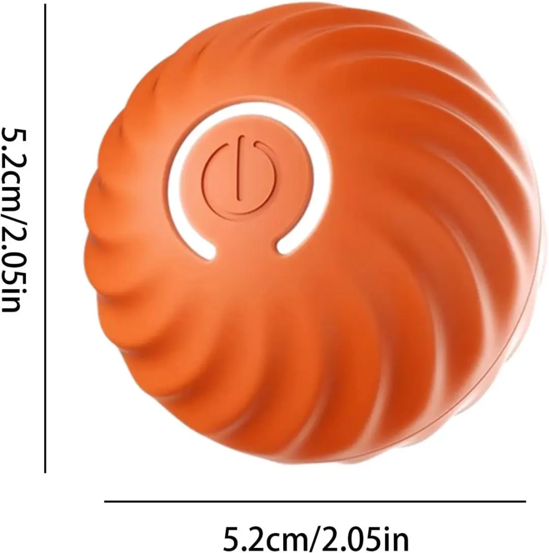 ECTEATOY Interactieve Rollende Hondenbal - Oranje - afbeelding 4 van 6