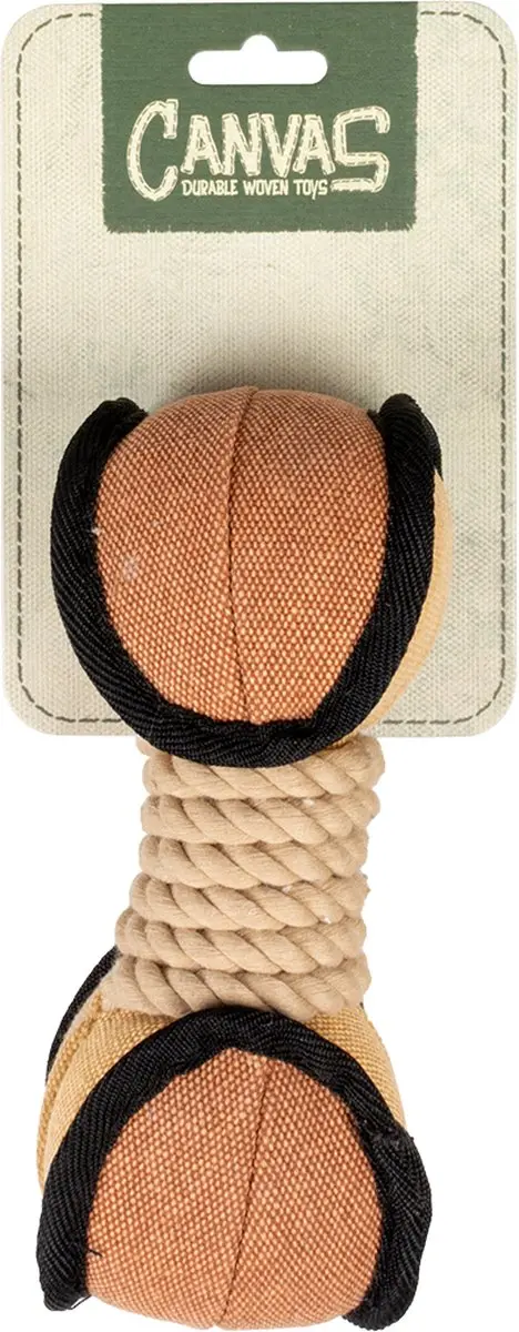 DuvoPlus Canvas Bijtstaaf Hond - 8x25x5cm - Meerkleurig
