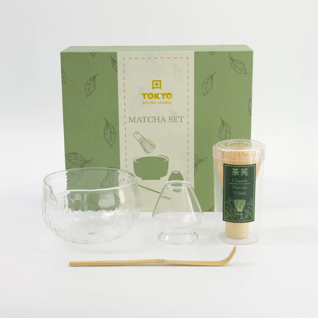 Tokyo Design Studio Matcha Glazen Kom 4-delig - 12,5 cm