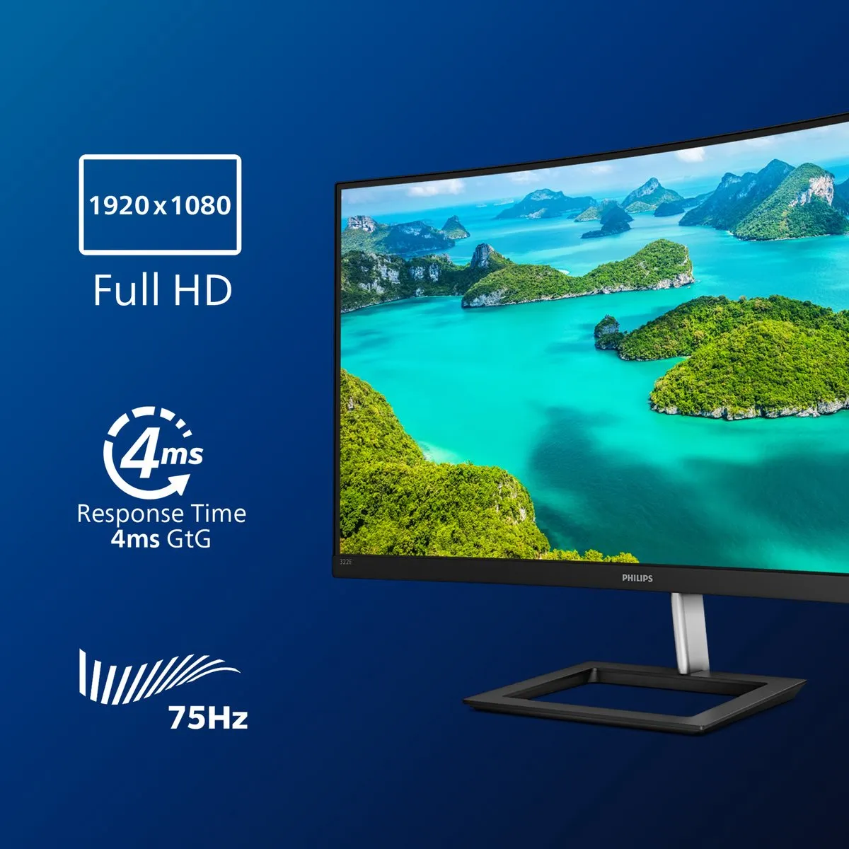 Philips 322E1C Curved Monitor 32 inch - afbeelding 6 van 6