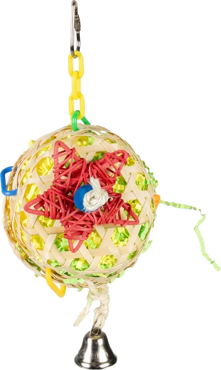 DuvoPlus Forage Bamboe Piñata Vogelspel 10x15x24cm