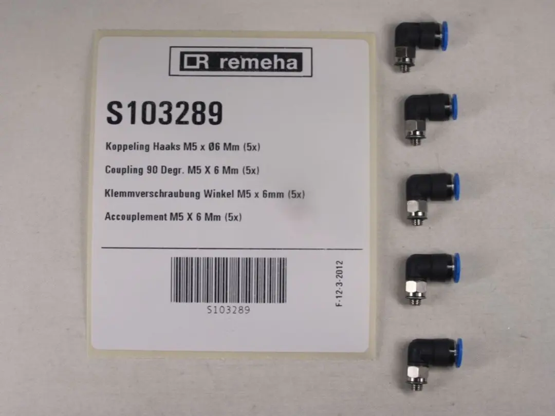 Remeha Klemkoppeling Hoek M5 x 6mm