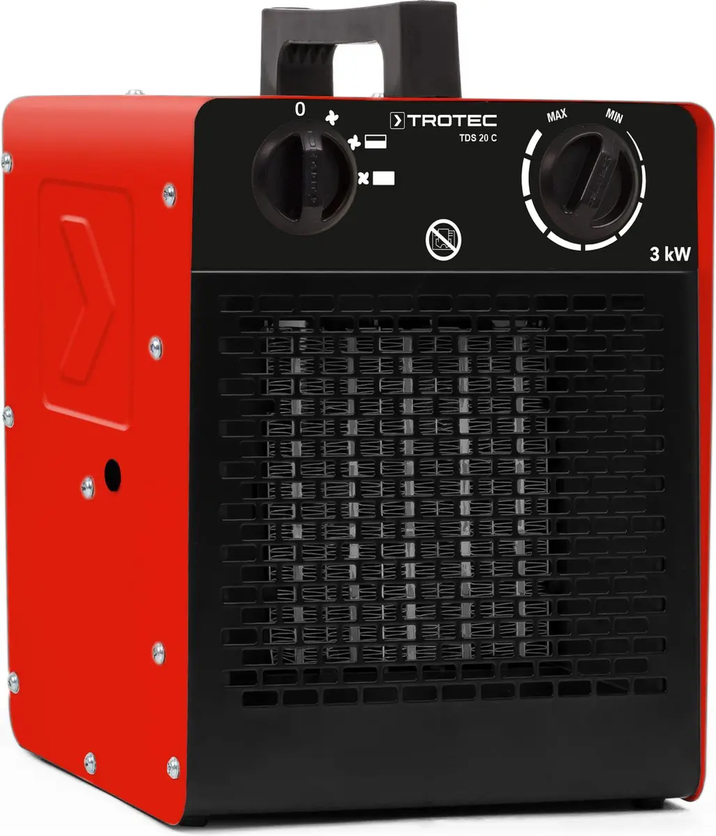 Trotec TDS 20 C Keramische Verwarming - 3000W - Rood