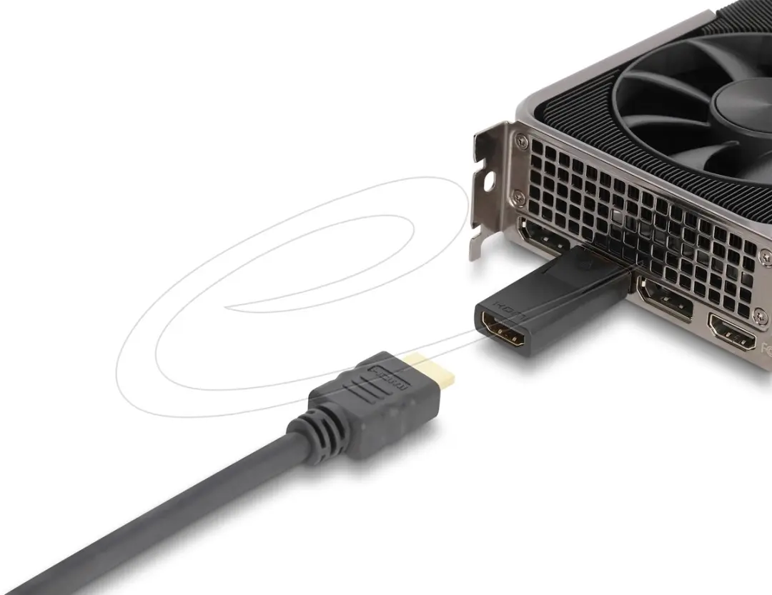 Delock 61086 DisplayPort naar HDMI Adapter 4K - Zwart - afbeelding 3 van 3