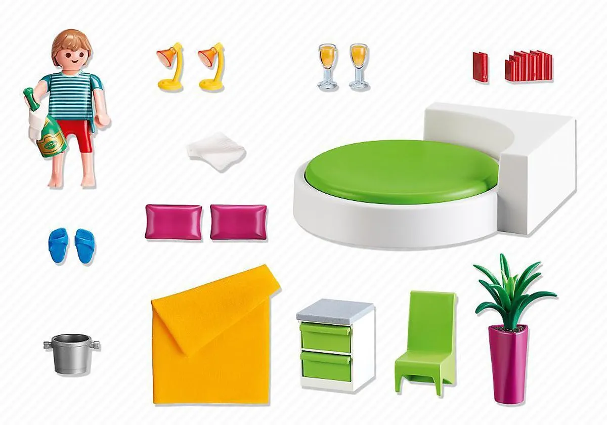 Playmobil Slaapkamer met Loungebed 5583 - Multicolor