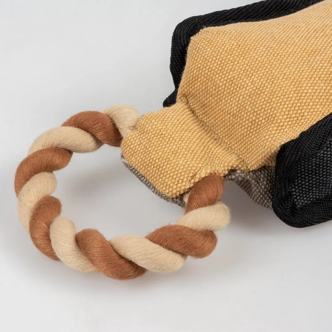 Duvo Dumbell Speelgoed Hond Canvas - 8x8x20cm Meerkleurig