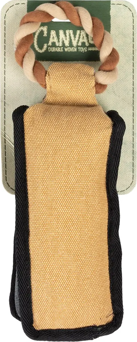 Duvo Dumbell Speelgoed Hond Canvas - 8x8x20cm Meerkleurig