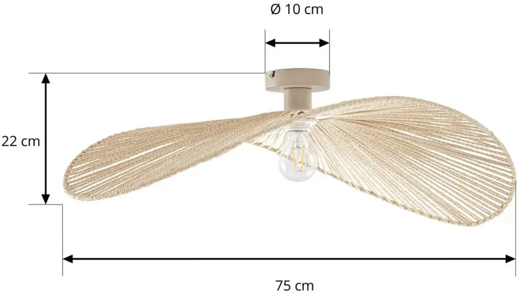 Lindby Plafondlamp 1 Licht E27