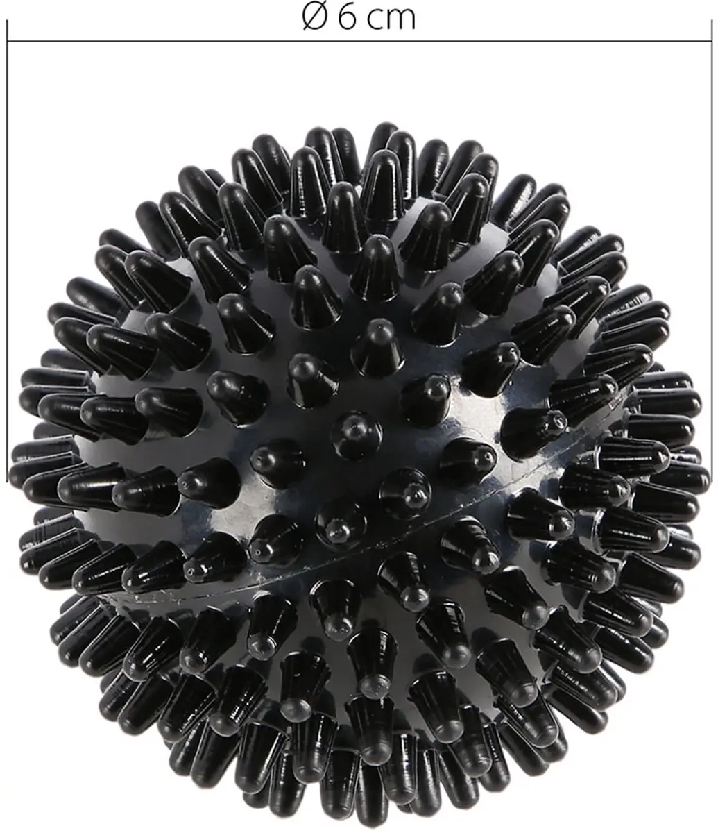 HMS Fitness Lacrosse Massagebal Spiky - Zwart - afbeelding 6 van 6