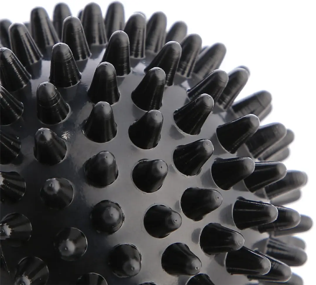 HMS Fitness Lacrosse Massagebal Spiky - Zwart - afbeelding 4 van 6