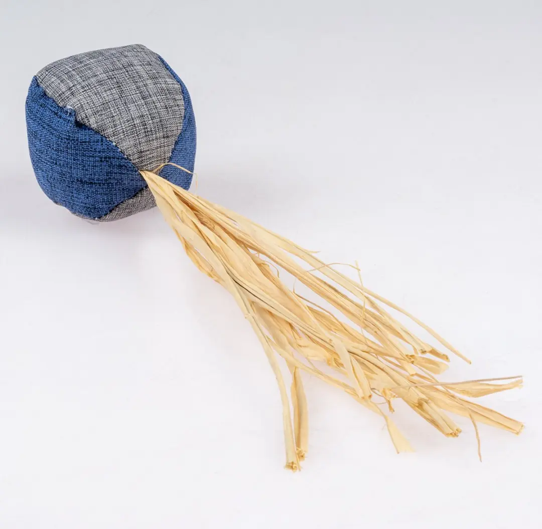 Duvo+ Eco Navy Bal & Catnip Kattenkruid - 4,5x4,5x20cm
