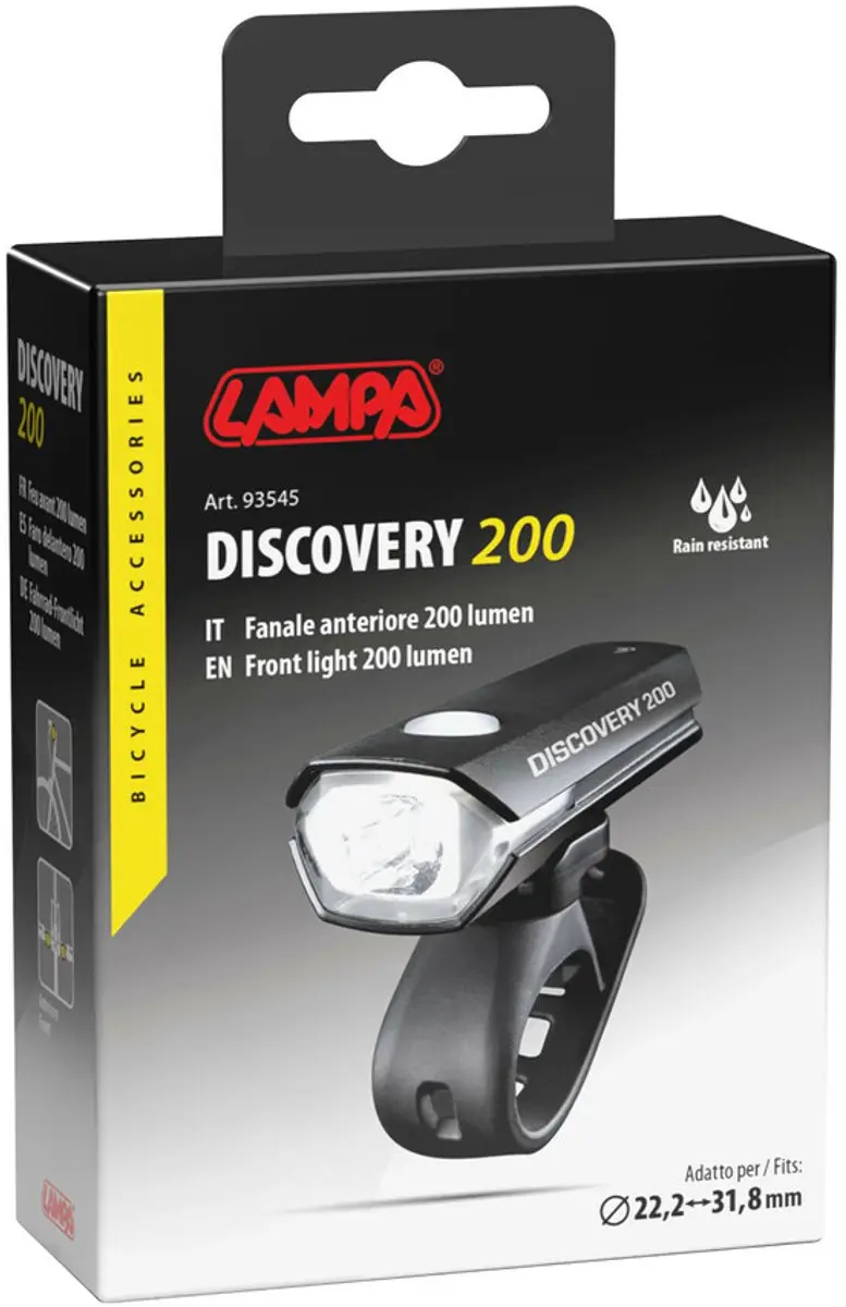 Lampa LED-koplamp USB Oplaadbaar 200 Lm - Zwart