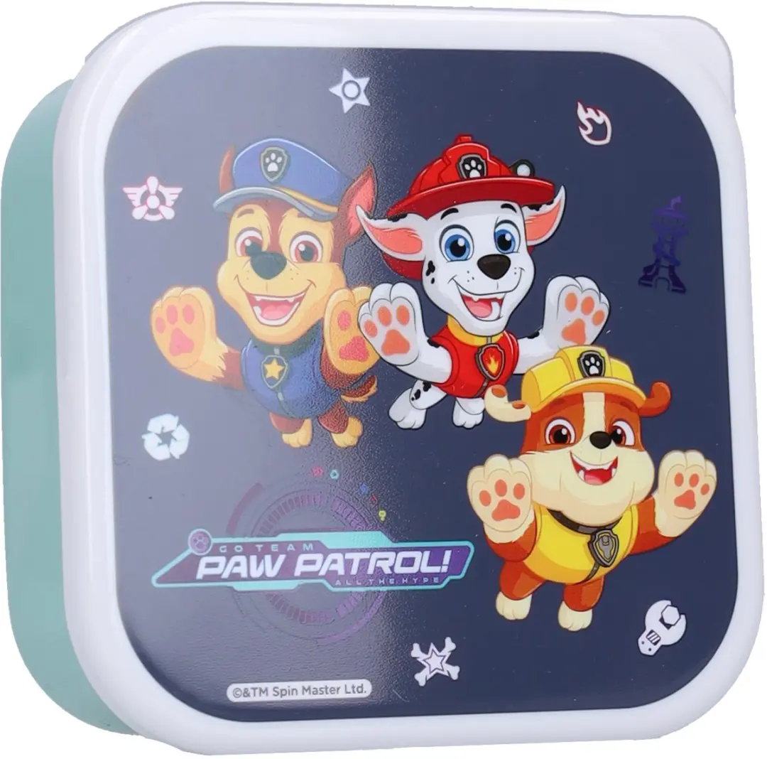 PAW Patrol Fresh Bites Snackbox - Blauw - 3-in-1 Chase/Rubble/Marshall