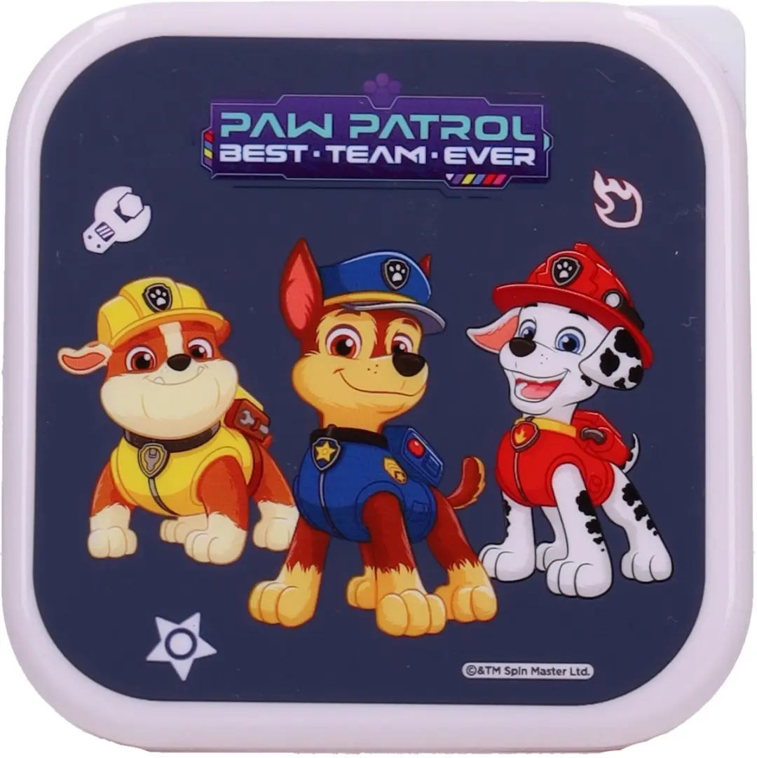 PAW Patrol Fresh Bites Snackbox - Blauw - 3-in-1 Chase/Rubble/Marshall - afbeelding 6 van 6
