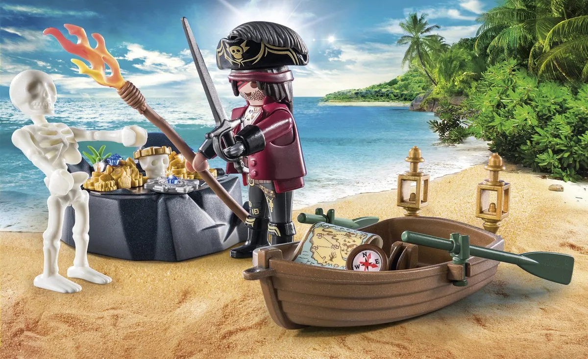 Playmobil Pirates Starterpack Piraat met Roeiboot 71254 - afbeelding 6 van 6