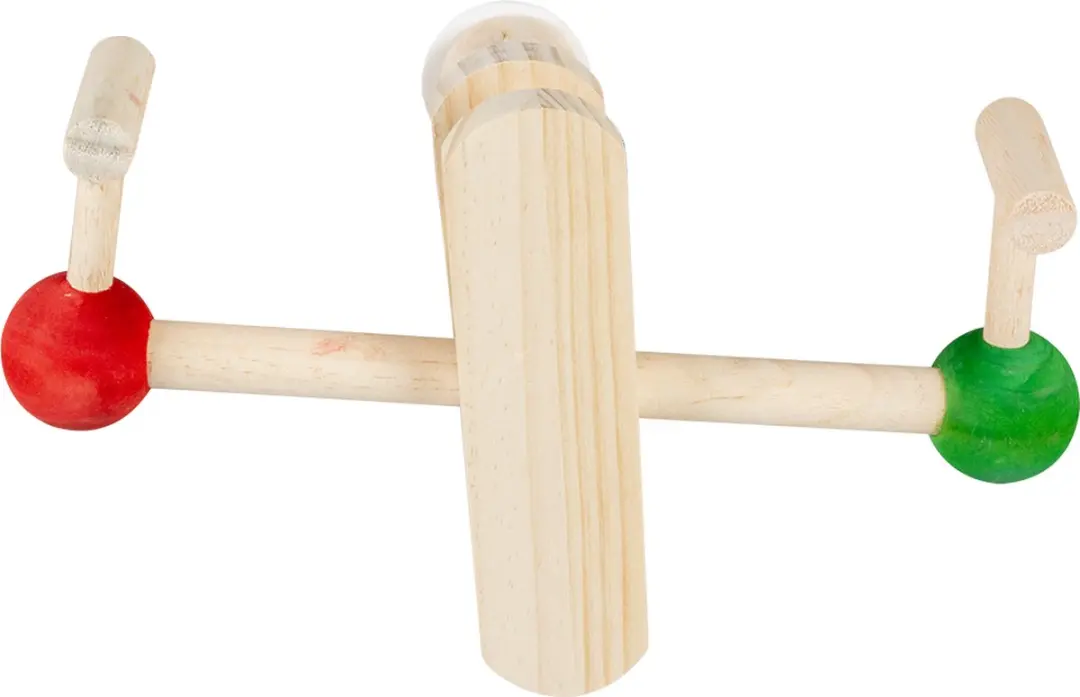 DuvoPlus Vogel Gym Houten Wipplank 23x16x7,5cm