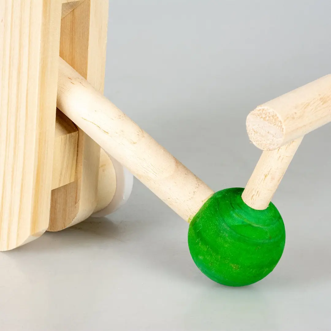 DuvoPlus Vogel Gym Houten Wipplank 23x16x7,5cm - Meerkleurig