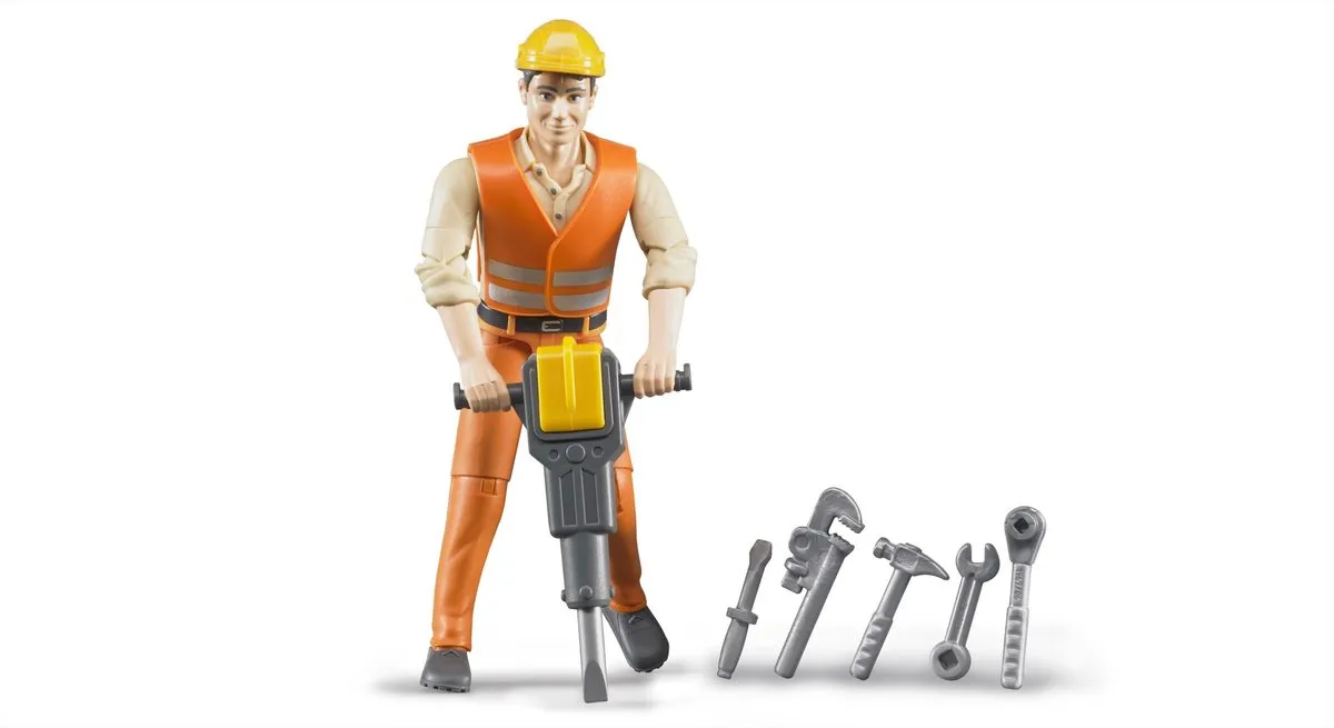 Bruder Bworld Figuur Constructie Werker 60020 - Multicolor